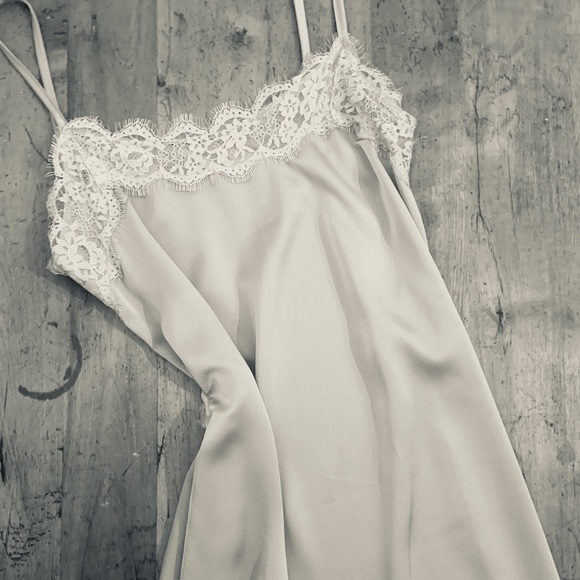 Nude Italian Lace Detail Dress - Picture 1 of 2